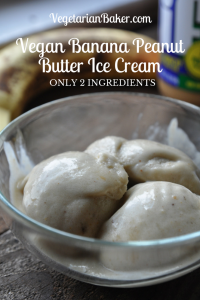 Vegan Banana Peanut Butter Ice Cream | Only 2 Ingredients