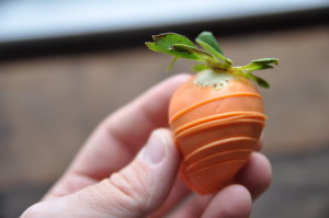 How To Make Chocolate Dipped Strawberry Carrots