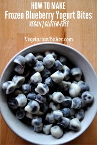 How To Make Frozen Blueberry Yogurt Bites | Vegan & Gluten-Free