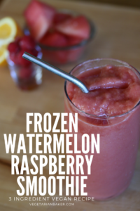 How To Make Frozen Watermelon Raspberry Smoothies