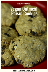 Vegan Oatmeal Raisin Cookies!