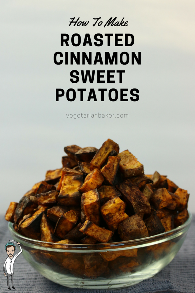 Roasted Cinnamon Sweet Potatoes | A Vegan Thanksgiving Recipe