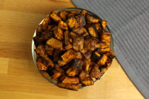 Roasted Cinnamon Sweet Potatoes | A Vegan Thanksgiving Recipe