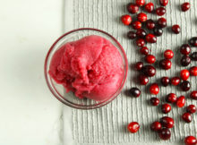 Cranberry Pomegranate Sorbet | A Vegan Thanksgiving Recipe