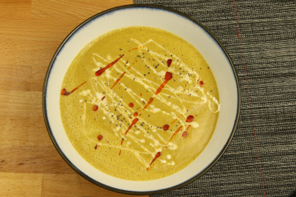 Spicy Roasted Broccoli Soup | A Vegan Thanksgiving Recipe