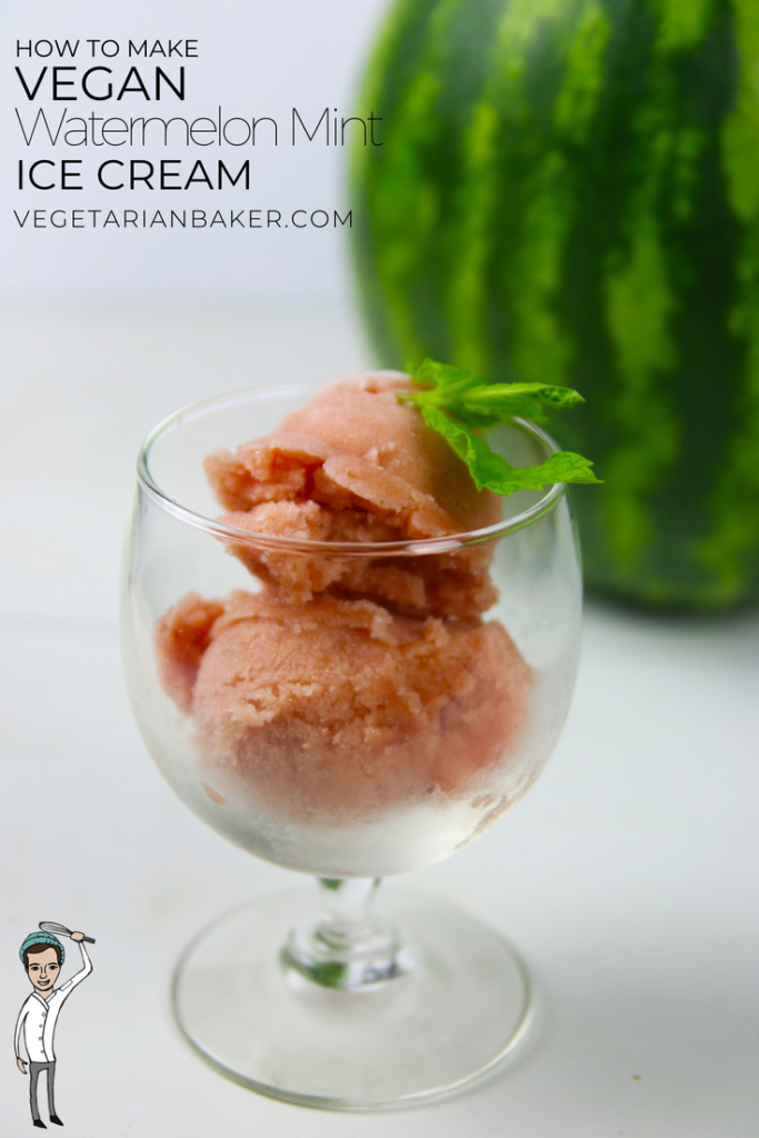 How To Make Vegan Watermelon Mint Ice Cream | Easy Vegan Dessert