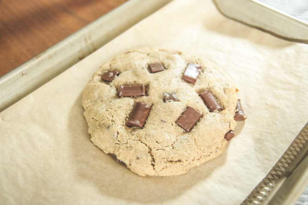 How To Make A Vegan Chocolate Chip Cookie For One